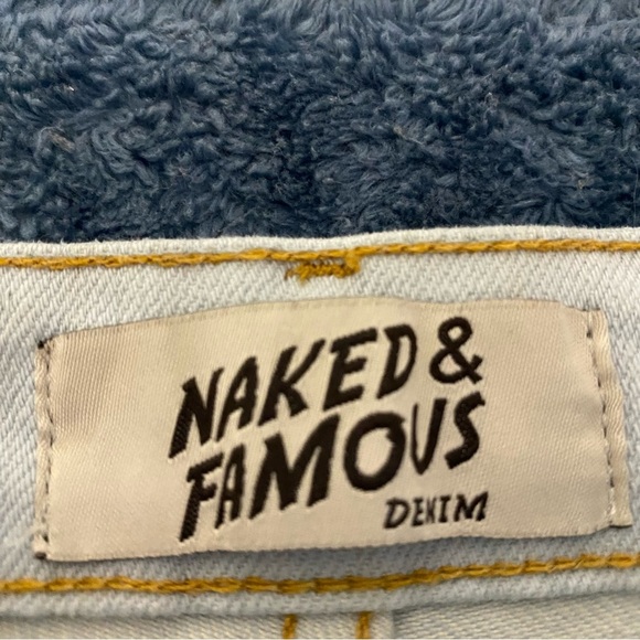 NAKED & FAMOUS Women’s Jeans High & Skinny Power Stretch Powder Blue Size 29 - Picture 3 of 11